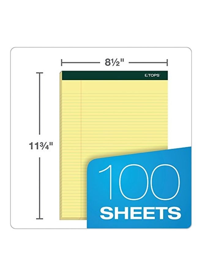 TOPS 6-Piece Docket Writing Pads Yellow/Green - Image 3