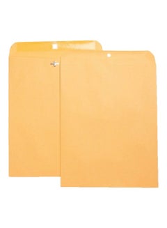 Business Source Heavy Duty Clasp Envelope Orange 