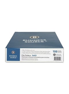Business Source 100-Piece Top Tab File Folder Manila  - Image 2