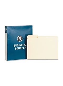 Business Source 100-Piece Interior File Folders Manila  - Image 2