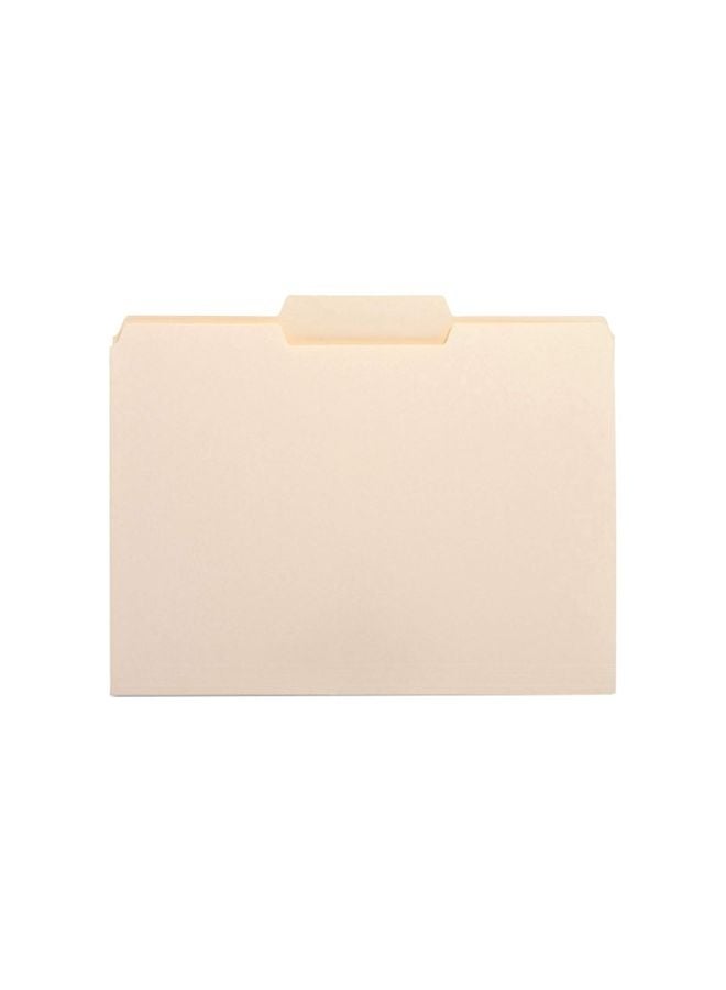 Business Source 100-Piece Top Tab File Folder Manila  - Image 1