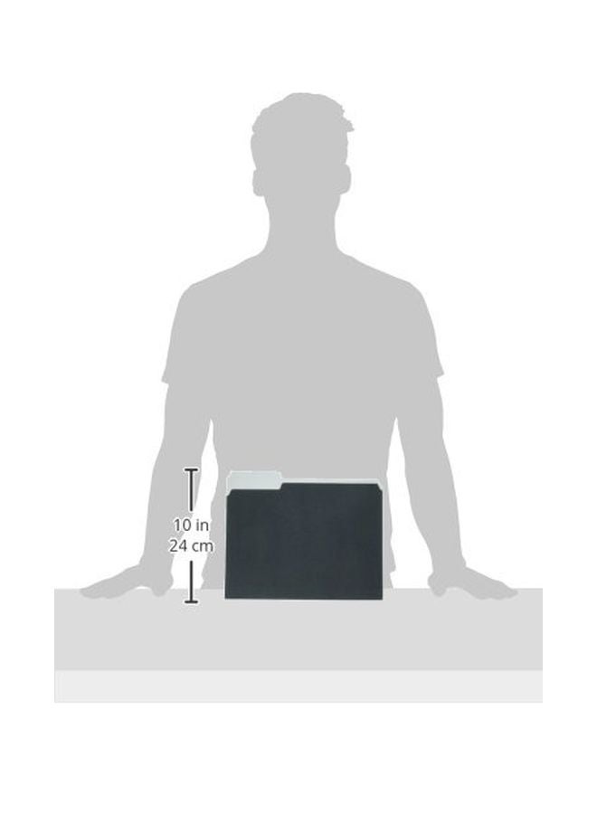 Pendaflex Top Tab File Folder Black/Grey - Image 2