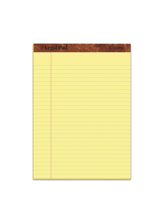 TOPS 12-Piece The Legal Pad Writing Pad Yellow  - Image 1