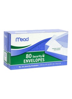 Mead 160-Piece Security Envelope Set White 