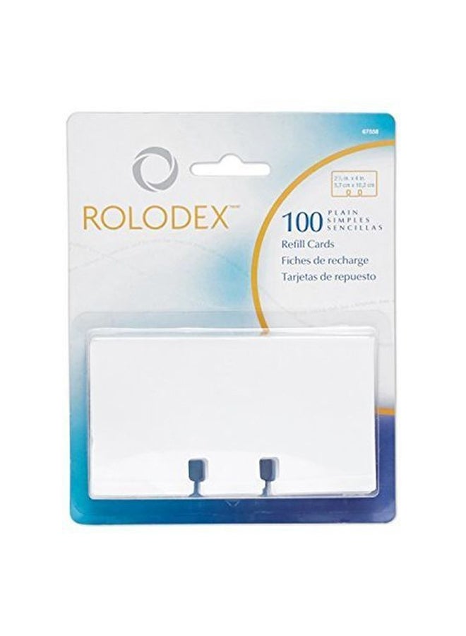 Rolodex - 200-Piece Rotary Unruled File Card Refills - Image 1