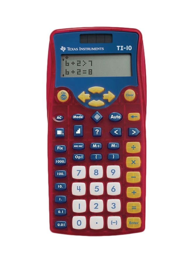 Elementary Calculator Red