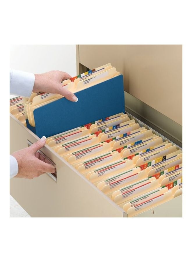 Smead 10-Piece File Expansion Pocket Blue/Beige  - Image 4