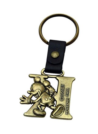 Mickey Mouse Letter K Keychain Gold/Black - v1552581285/N21985854A_1