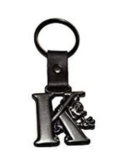 Disney Authentic Mickey Mouse Letter K Pewter Keychain (Key Ring)+ Free Stickers  - Image 2
