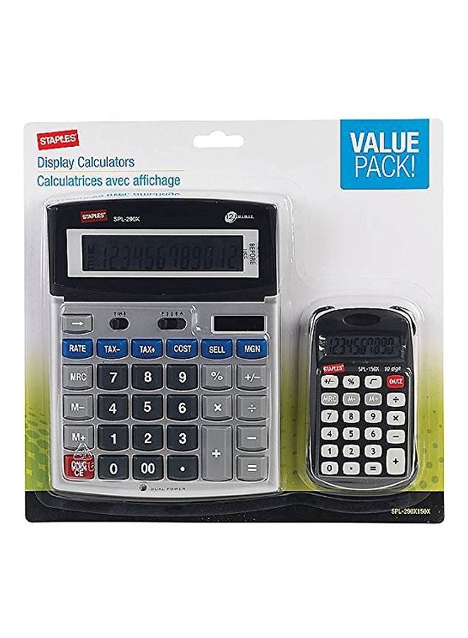 ستابلز طقم آلة حاسبة مكون من قطعتين رمادي/أسود - Image 2