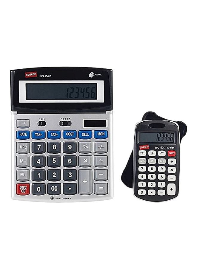 ستابلز طقم آلة حاسبة مكون من قطعتين رمادي/أسود - Image 1