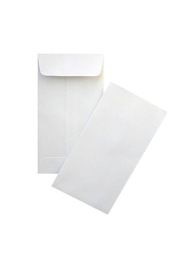 Minas Envelope 500-Piece Coin Envelope Set White 