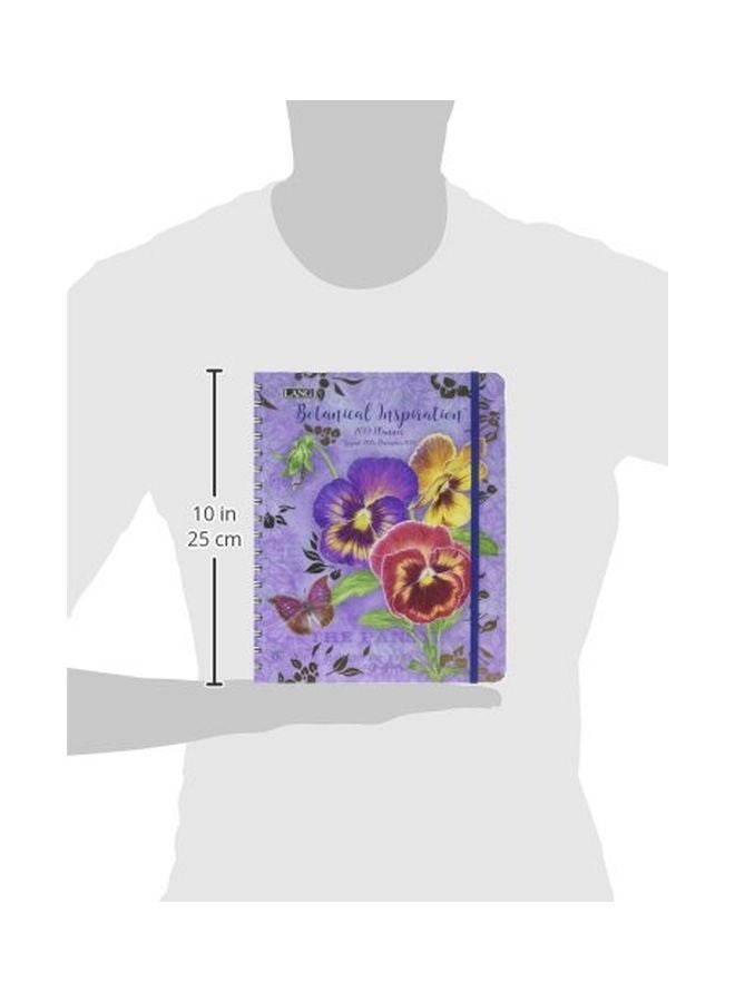 LANG - 2019 Botanical Inspiration Planner Purple/Yellow/Red - Image 1