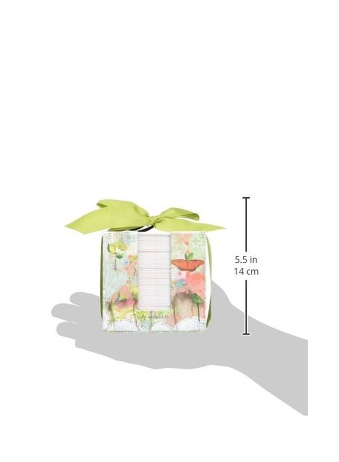 لانج مكعب ملاحظات مباركة مكوّن من 400 قطعة للمصمم كيلي راي روبيرتس أبيض/أخضر - Image 2