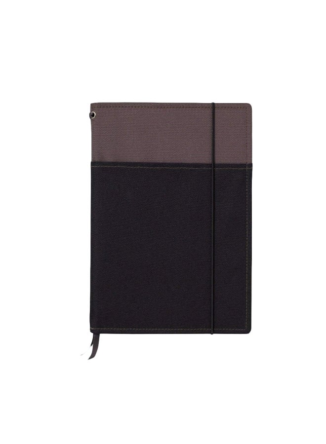 Ifusion A5 Refillable Notebook Cover Black/Brown  - Image 1