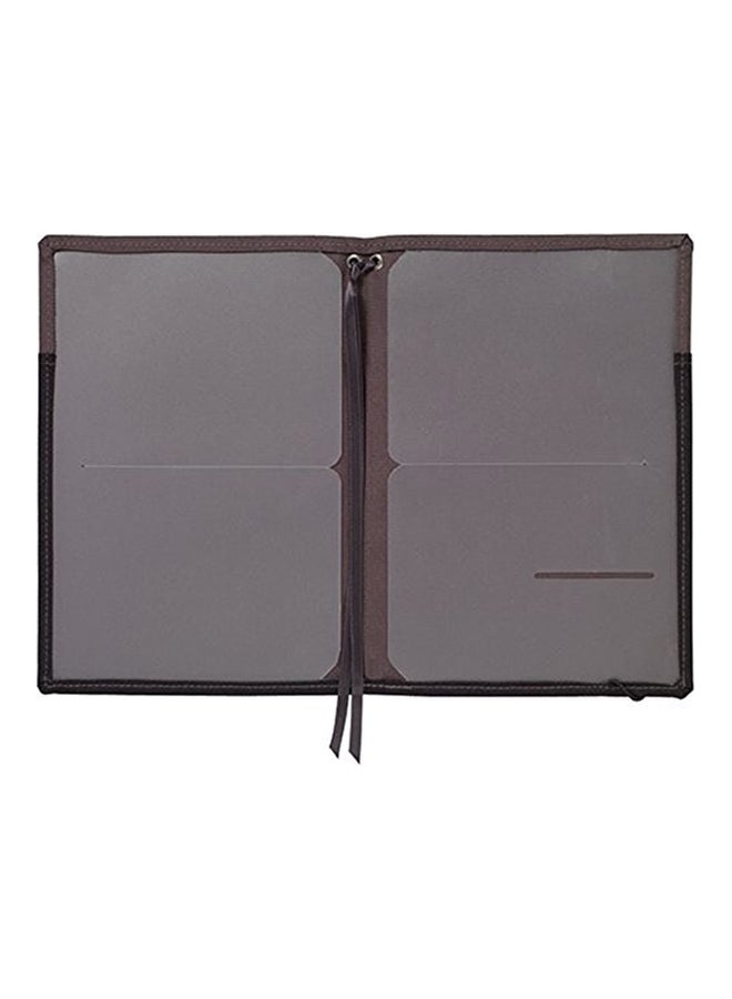 Ifusion A5 Refillable Notebook Cover Black/Brown  - Image 2