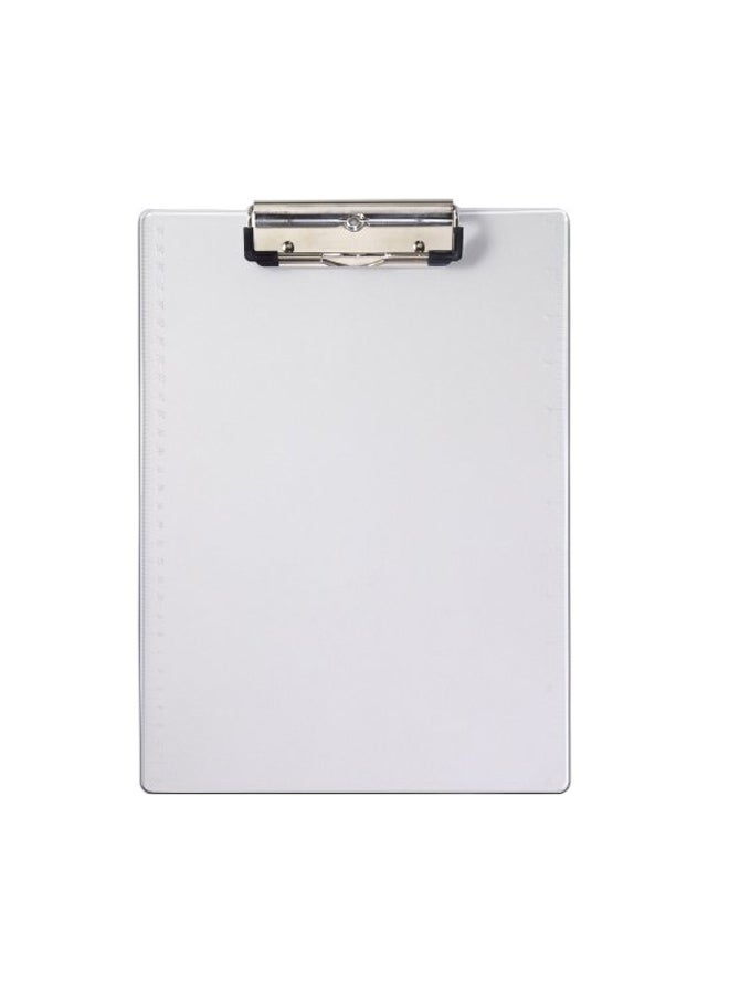 سوندرز لوحة كتابة مزودة بمشبك ومستطيلة الشكل شفاف/فضي