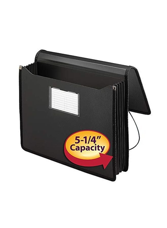 Smead Premium Poly Wallet With Closure Black - Image 2