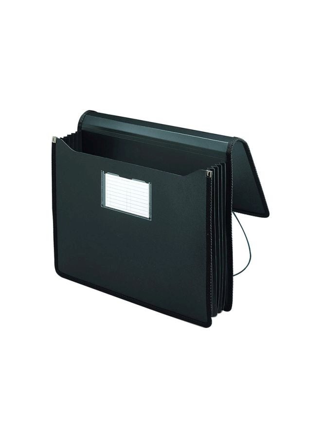 Smead Premium Poly Wallet With Closure Black - Image 1