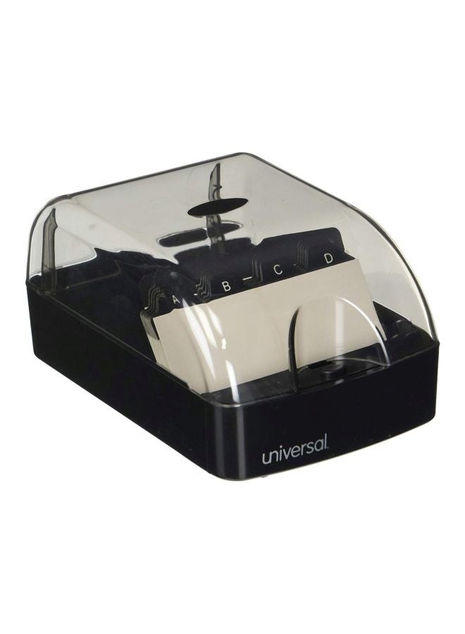 UNIVERSAL Push-Button Business Card Holder Black - Image 1