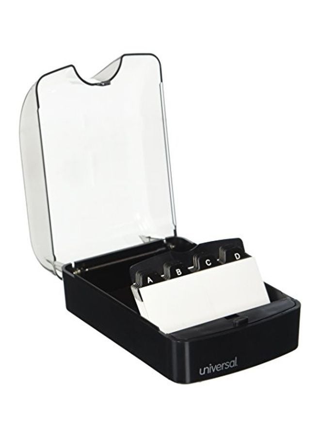 UNIVERSAL Push-Button Business Card Holder Black - Image 3