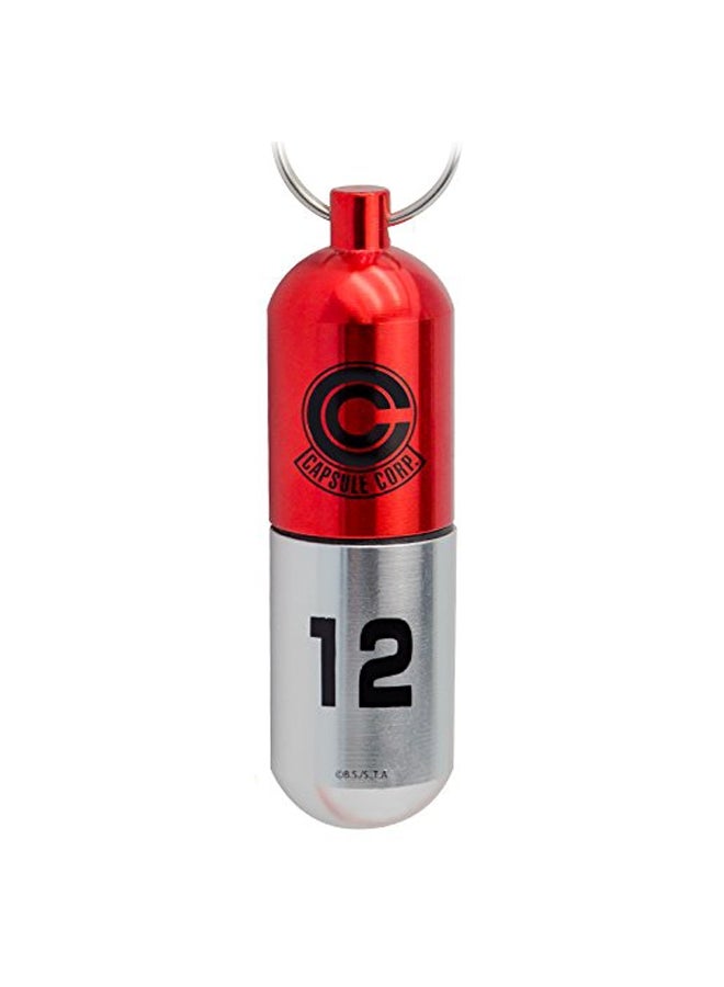 ABYstyle Dragon Ball Z Capsule Corp. 3D Keychain Red/Silver  - Image 4