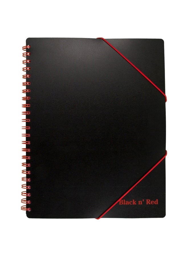 Black n' Red Filing Ruled Notebook With Twinwire Black/Red - Image 1
