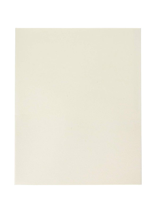 School Smart - 25-Piece Heavy Duty 2 Pocket Portfolio White - Image 1