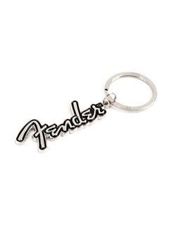 Metal Keychain Silver/Black