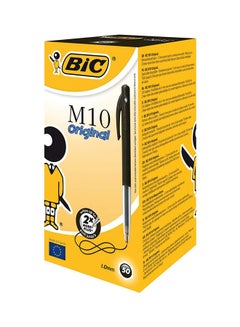 Bic 50-Piece Clic Pen Set Black  - Image 1