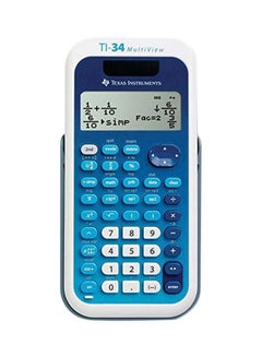 TEXAS INSTRUMENTS Dual Powered Scientific Calculator Blue/Grey/White 