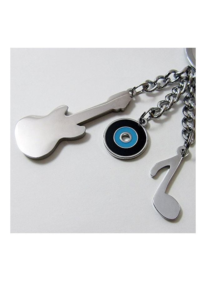 Troika Music Keyring Silver/Black/Red  - Image 4