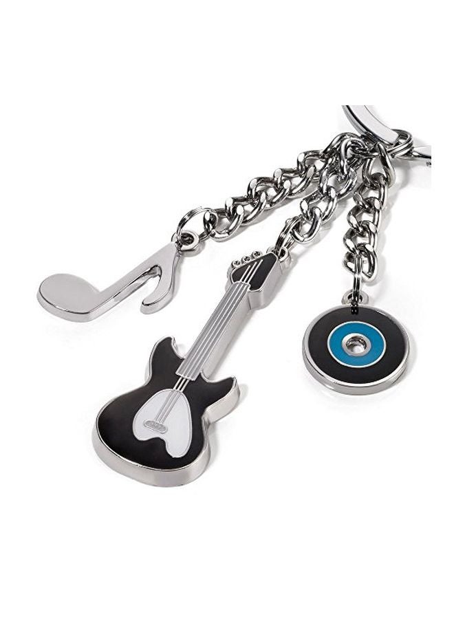 Troika Music Keyring Silver/Black/Red  - Image 2