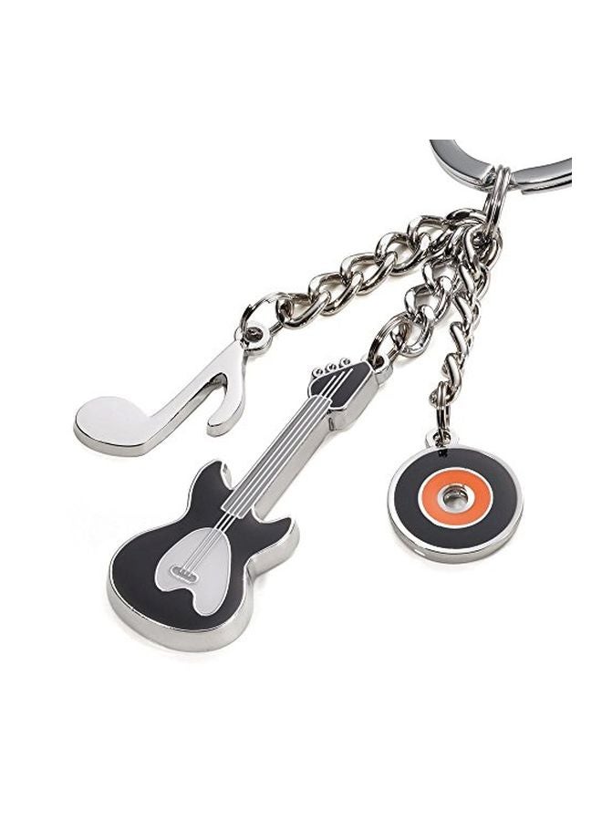 Troika Music Keyring Silver/Black/Red  - Image 3