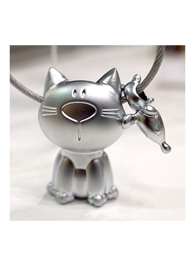 Troika Chrome Plated Keyring Silver  - Image 2