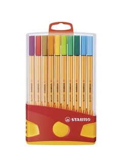 STABILO 20-Piece Point 88 Color Parade Pen Set Yellow/Green/Blue  - Image 1