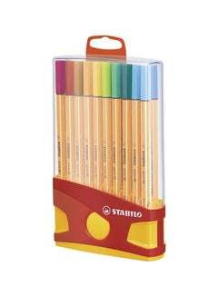 STABILO 20-Piece Point 88 Color Parade Pen Set Yellow/Green/Blue  - Image 2