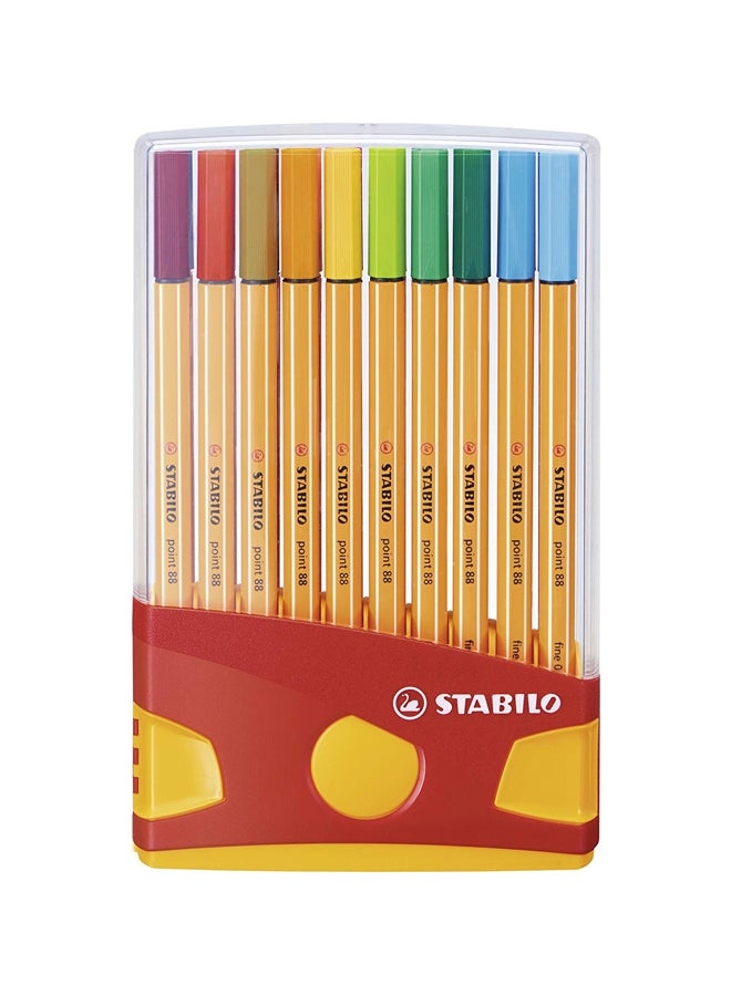 20-Piece Point 88 Fineliner Pen Set Yellow/Green/Blue - v1552581889/N21987533A_1