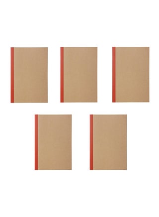 5-Piece B5 Notebook Set Brown/Red - v1552581915/N21987592A_1