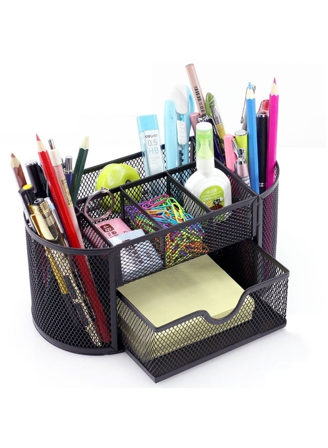 MONBLA Multi-Functional Desk Supplies Organizer Black - Image 2