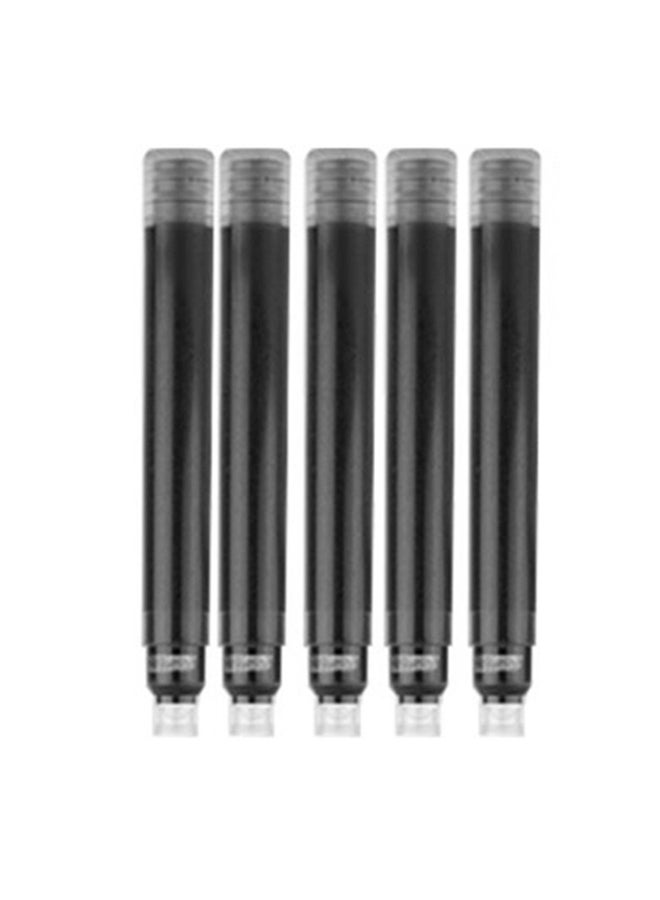 JINHAO Pack Of 5 Fountain Pen Ink Cartridge Black - Image 2
