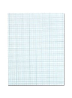 Cross Section Graph Rule Pads White/Green