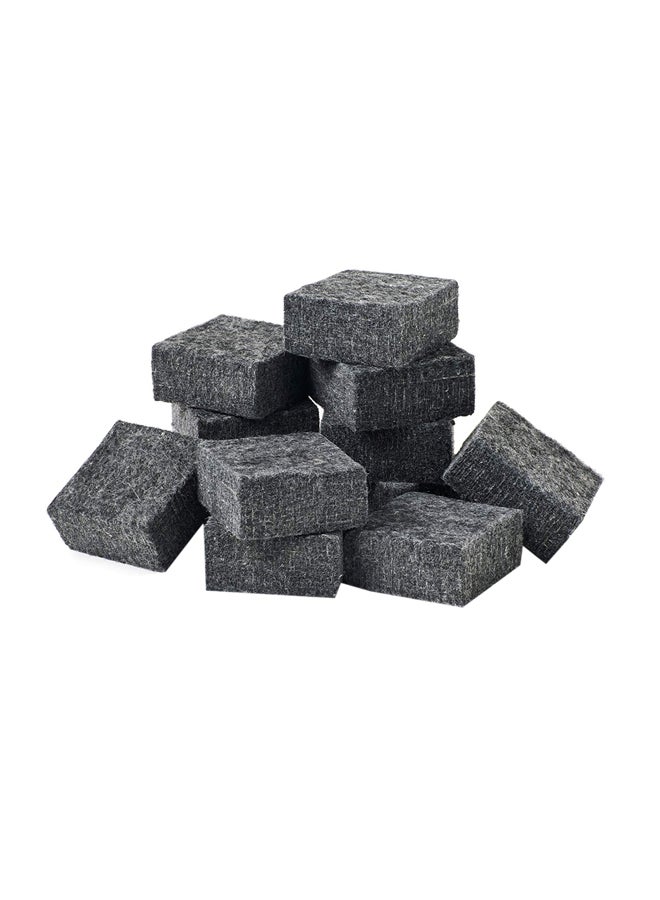 Charles Leonard 12-Piece Charcoal Multi-Purpose Felt Eraser Black - Image 1