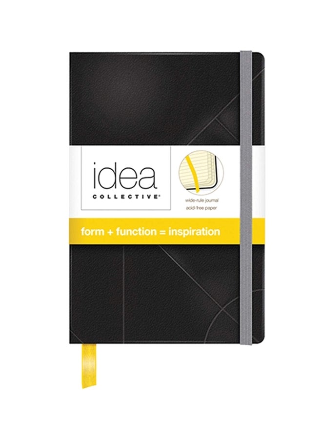 TOPS Oxford Idea Collective Mini Hardcover Journal Black/White/Yellow  - Image 1