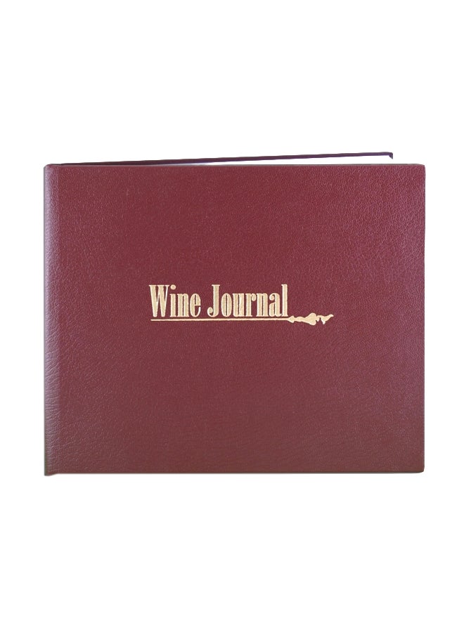 بوك فاكتوري 72-Page Wine Journal/Wine Collector's Log Book Black  - Image 1