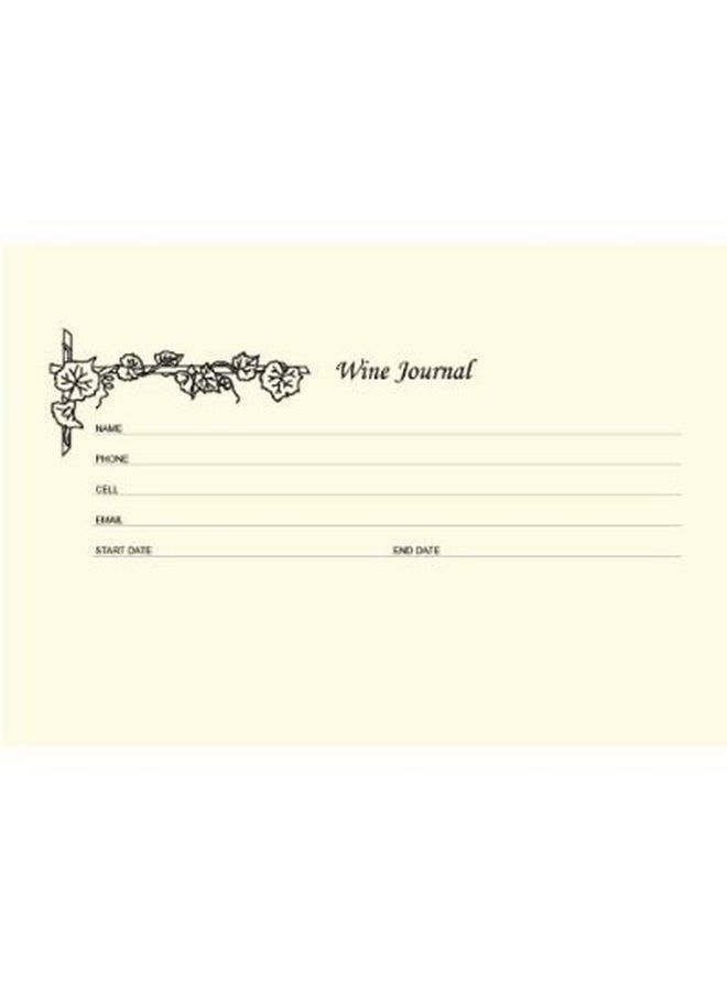 بوك فاكتوري 72-Page Wine Journal/Wine Collector's Log Book Black  - Image 2