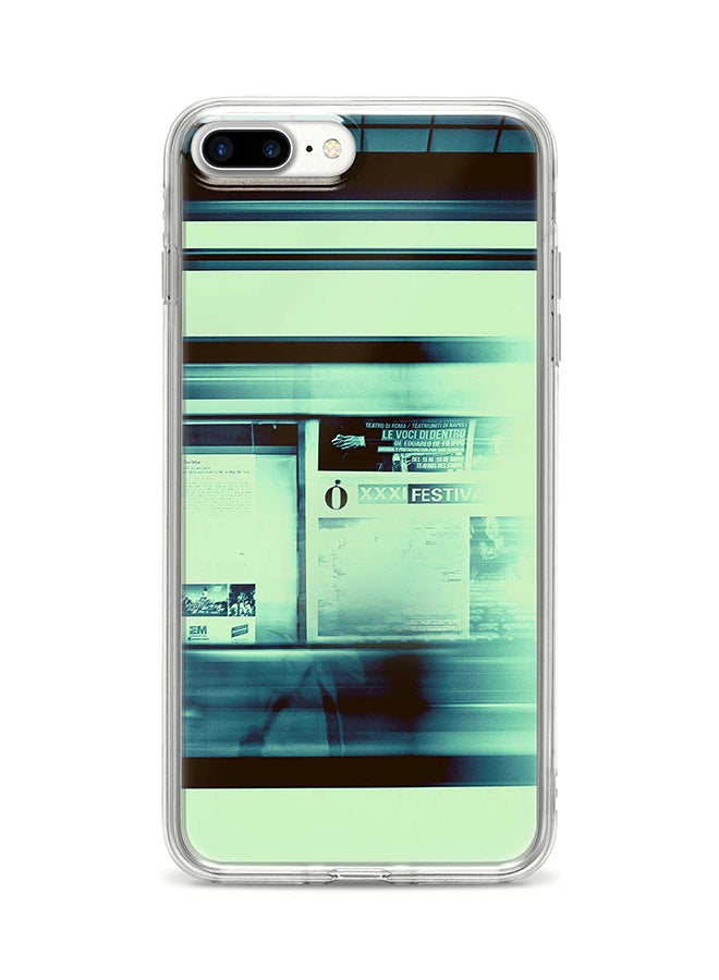 Protective Case Cover For Apple iPhone 8 Plus Blurry Station Full Print