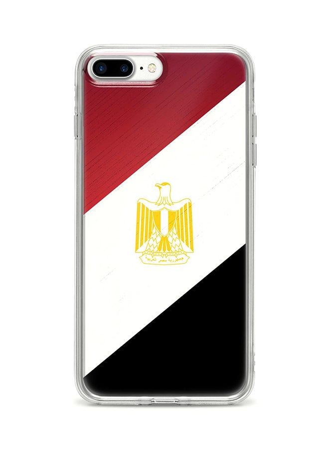 Protective Case Cover For Apple iPhone 8 Plus Flag Of Egypt Full Print