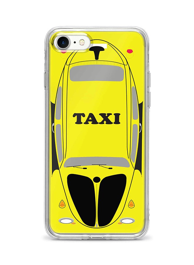 Protective Case Cover For Apple iPhone 8 Yellow Taxi Full Print