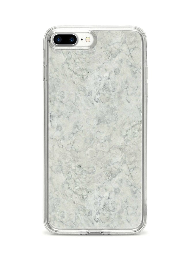 Stylizedd Protective Case Cover For Apple iPhone 8 Plus Marble Texture Black Full Print
